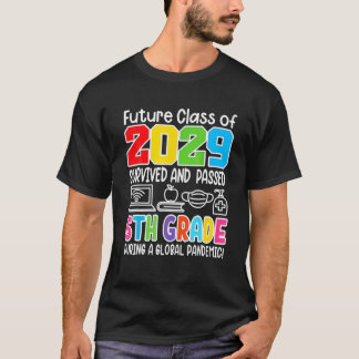 T-shirt Future Classe De 2029 I Diplôme D'École I Cinquièm