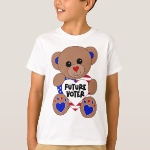 T-shirt Future Électorale Teddy Bear Kids Vote Élections U