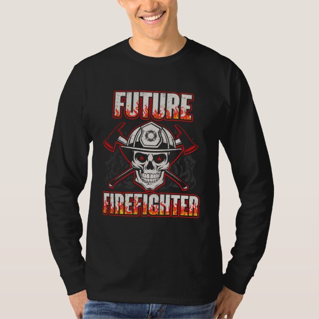 T-shirt Future Firefighter Men Women Thin Red Line Firefig (Devant)