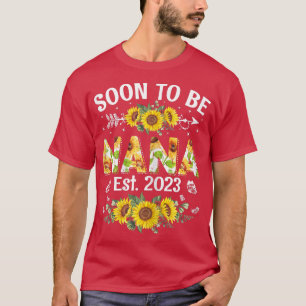T-shirt Future grand-mère femme 2023 Tournesol Première fo