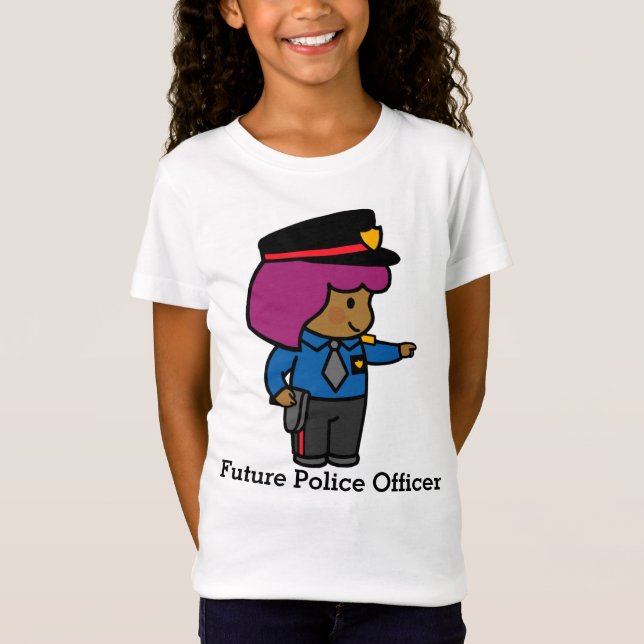 T-Shirt Future mite fille officier de police (Devant)