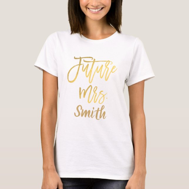 T-shirt FUTURE Mme. Gold Alliance Moderne de Style Moderne (Devant)