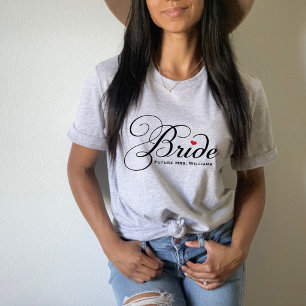 T-shirt Future Mme Gray Femme Élégante Mariée