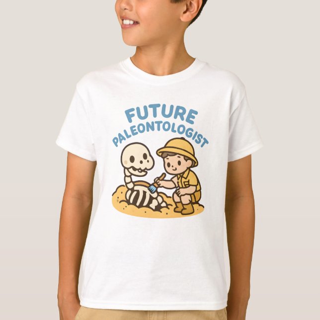 T-shirt Future Paleontologist Shirt for Kids (Devant)