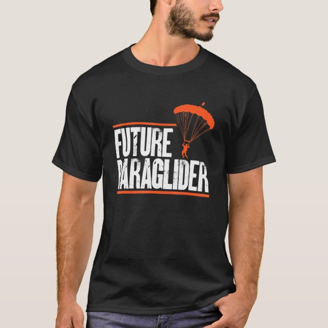 T-shirt Future Paraglider Paragliding Student Paramotoring (Devant)