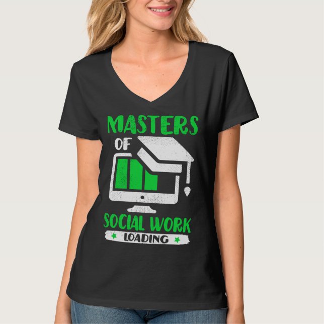 T-shirt Future Social Worker Masters Of Social Work MSW Gr (Devant)