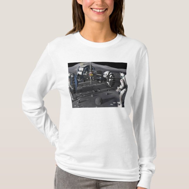 T-shirt Futures missions d'exploration spatiale (Devant)