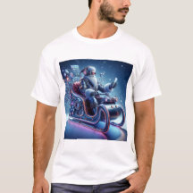 T-shirt futuriste du Père Noël