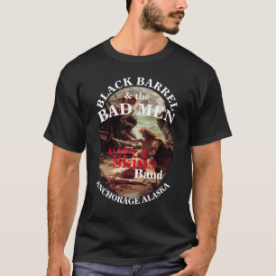 T-SHIRT FV COHO NOIR BARIL MAUVAIS HOMMES ANCRAGE ALASKA A