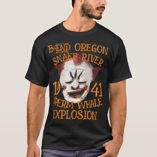 T-shirt FW HG SL Explosion de cachalot BEND OREGON SERPENT (Devant)