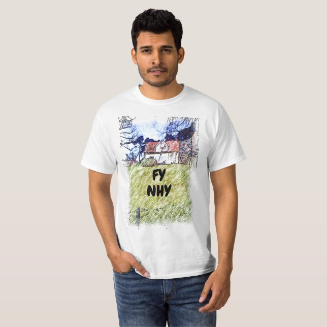 T-shirt Fy nhy | ma maison en gallois (Devant entier)