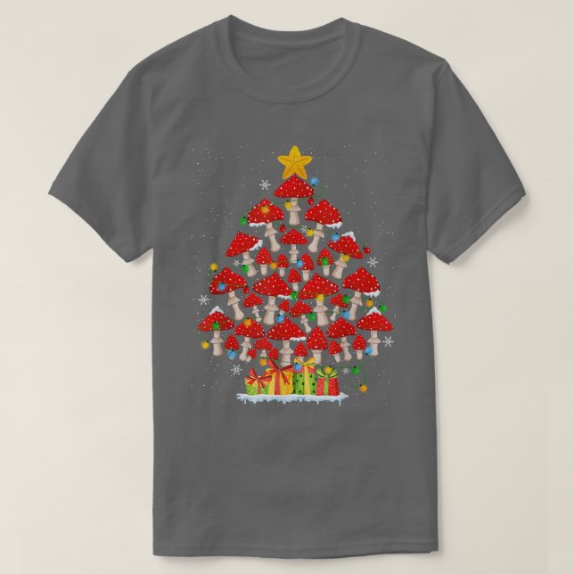 T-shirt G4Yw Mushroom Christmas Tree Pajama Merry Xmas Pla (Design devant)