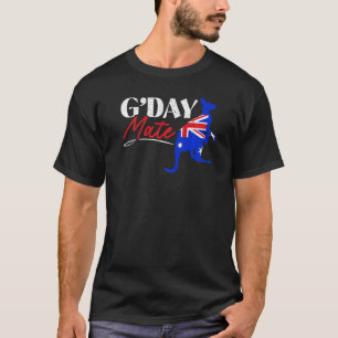 T-shirt G' Day Mate Kangaroo Australie Australienne Austra