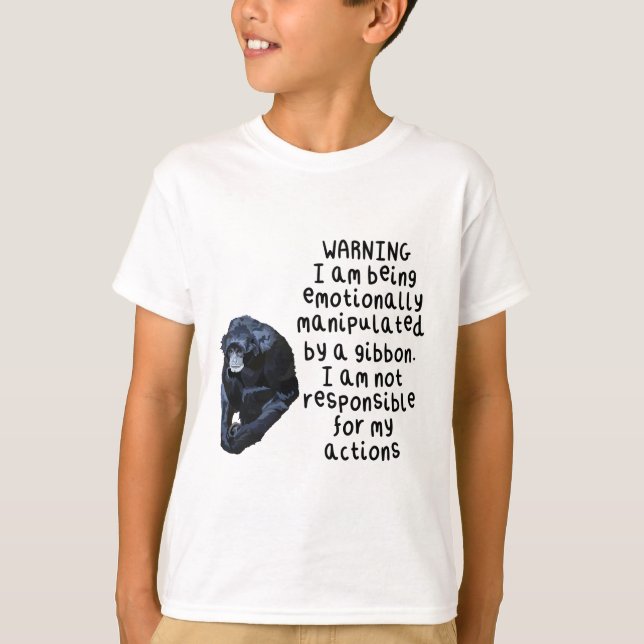 T-shirt G est pour Gibbon (Devant)