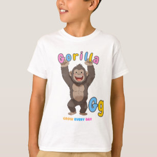 T-shirt "G est pour Gorilla" Alphabet Tee - Croissance cha