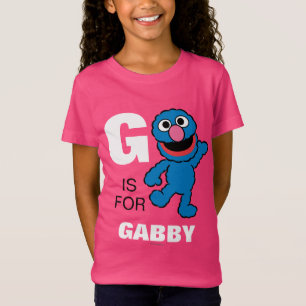 T-Shirt G est pour Grover Ajouter Votre Nom