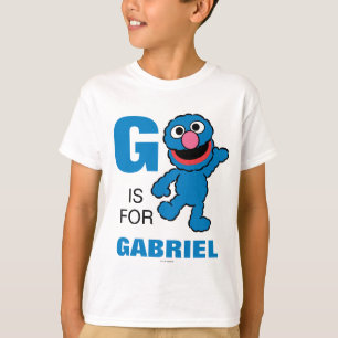 T-shirt G est pour Grover   Ajouter Votre Nom