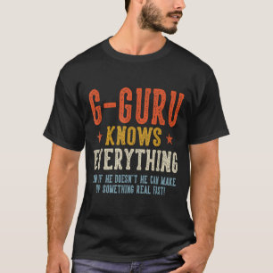 T-shirt G-guru sait tout fête des pères rétro vintage