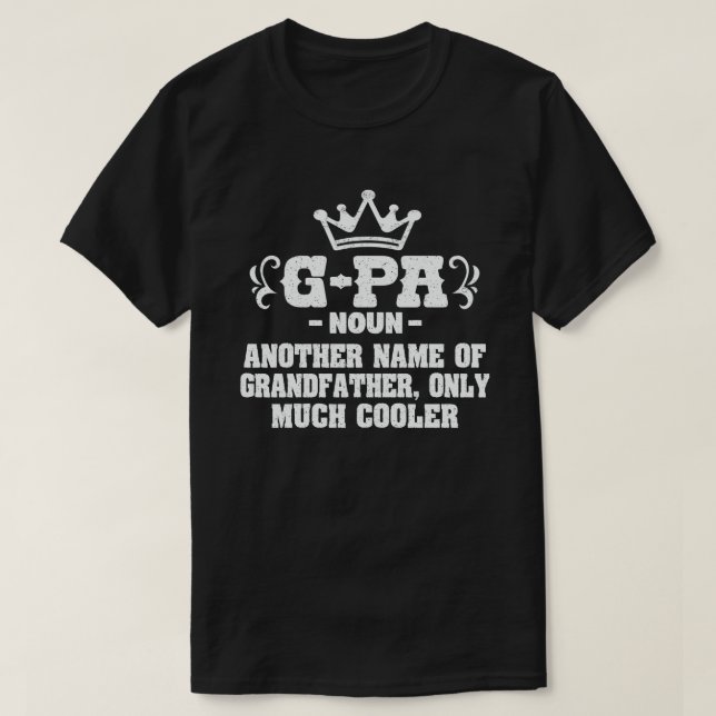 T-shirt G-pa Définition Funny Meaning Cool Grandpa Poison (Design devant)