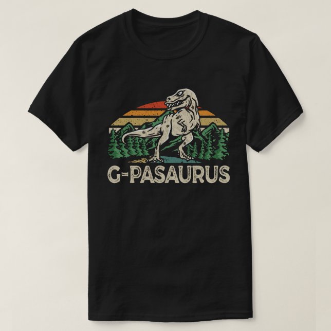 T-shirt G. Pawsaurus Dinosaur Grandpa Saurus Fête des père (Design devant)