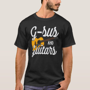 T-shirt G-sus et guitares Jésus drôle guitariste chrétien