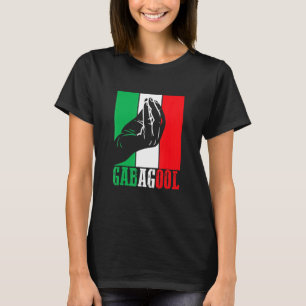 T-shirt Gabagool Viande Italienne Américaine Avec Panneau 