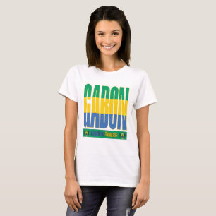 T-shirt Gabon - Conception de texte