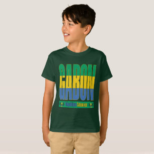 T-shirt Gabon - Conception de texte