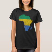 Gabon Drapeau Afrique Continent Silhouette Cadeau