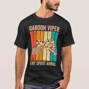 T-shirt Gaboon Viper Est Mon Esprit Animal Retro