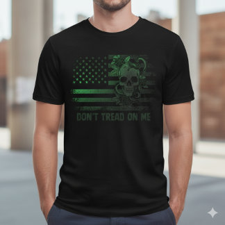 T-Shirt Gadsden Crâne & Serpent Graphique en Distr