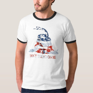 T-shirt Gadsden - ne marchez pas sur moi le rouge, le