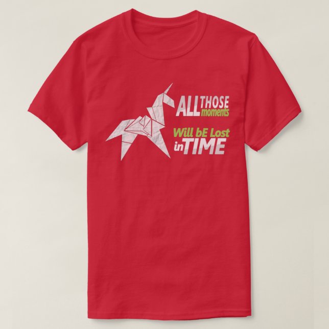 T-shirt Gaffs Origami Unicorn (Design devant)