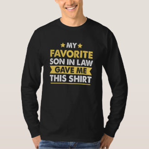 T-shirt Gag Drôle Pour Père En Droit Du Fils En Droit Étap