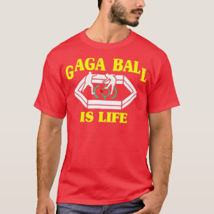 T-shirt Gaga Ball Pit Est Vie Dodgeball Soccer Drôle Cool