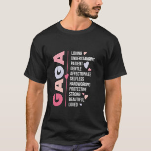 T-shirt Gaga Grandma Gaga Grand-mère Appréciation Long Sl