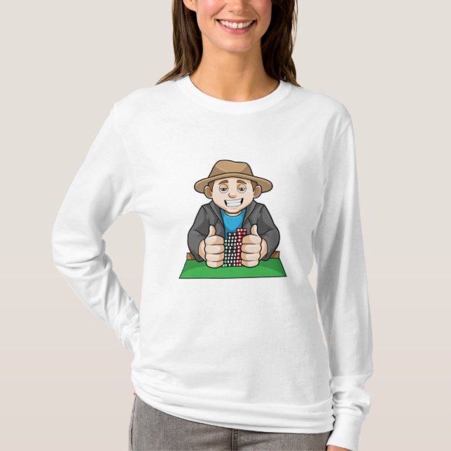 T-shirt Gagnant au Poker (Devant)