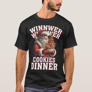 T-shirt Gagnant Cookies Dîner Père Noël Funny Trump Chr