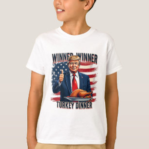 T-shirt Gagnant Dîner Turquie Dîner Drôle Trump Thanksgivi