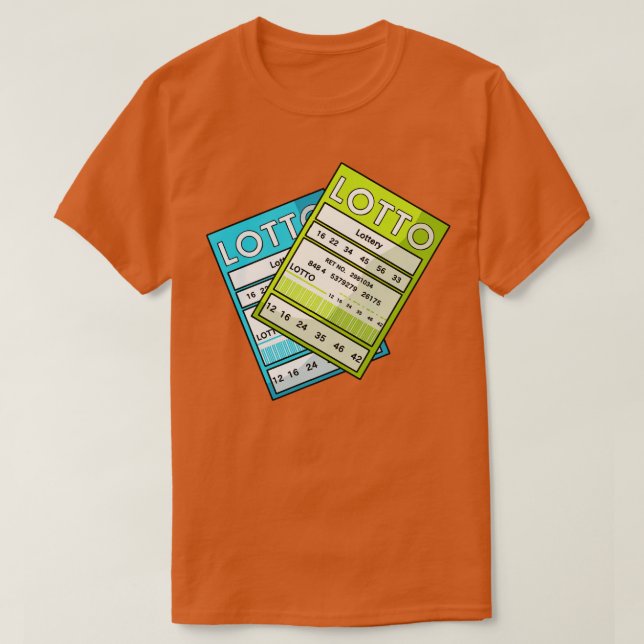 T-shirt Gagnant du ticket de loterie (Design devant)