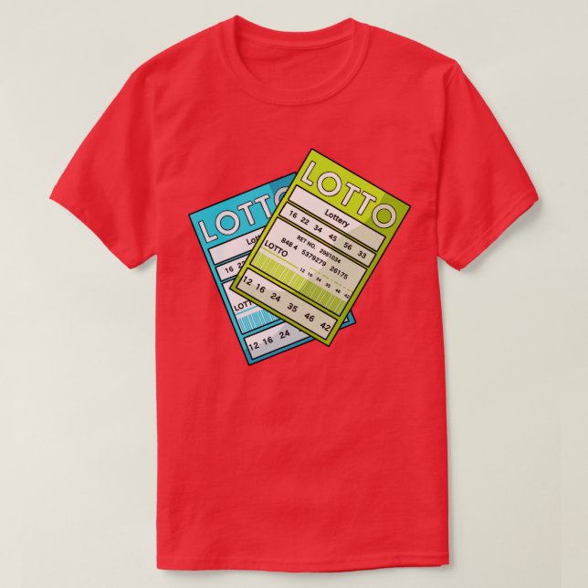 T-shirt Gagnant du ticket de loterie (Design devant)