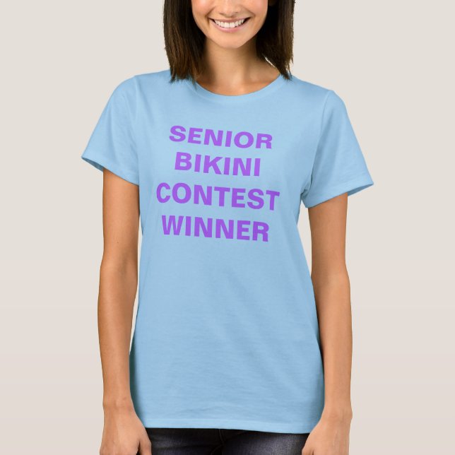 T-shirt Gagnant supérieur de concours de bikini (Devant)