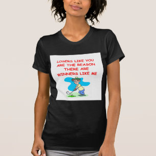 T-shirt gagnants drôles et plaisanterie de perdants