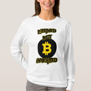 T-shirt Gagné non hérité™ Crypto Grit Bitcoin Edition