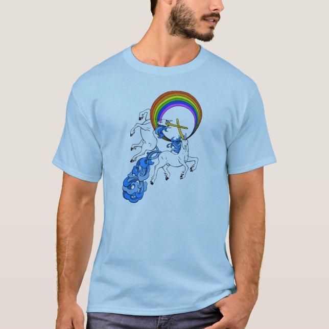 T-shirt gai de licorne (Devant)