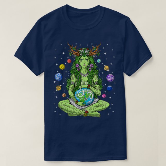 T-shirt Gaia Déesse grecque Pagan Mère Terre Hippie Natur (Design devant)