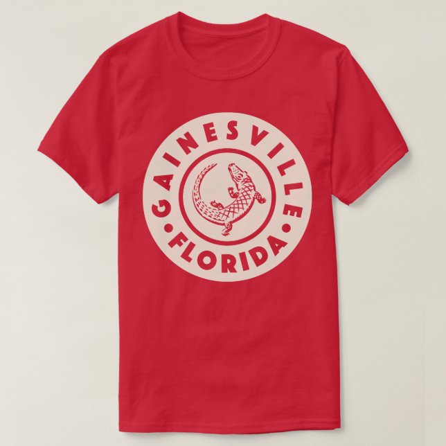 T-shirt Gainesville Floride Circle Tan (Design devant)