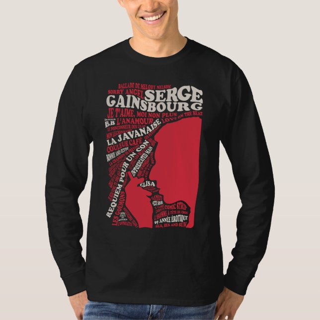 T-shirt Gainsbourg - discographie (Devant)