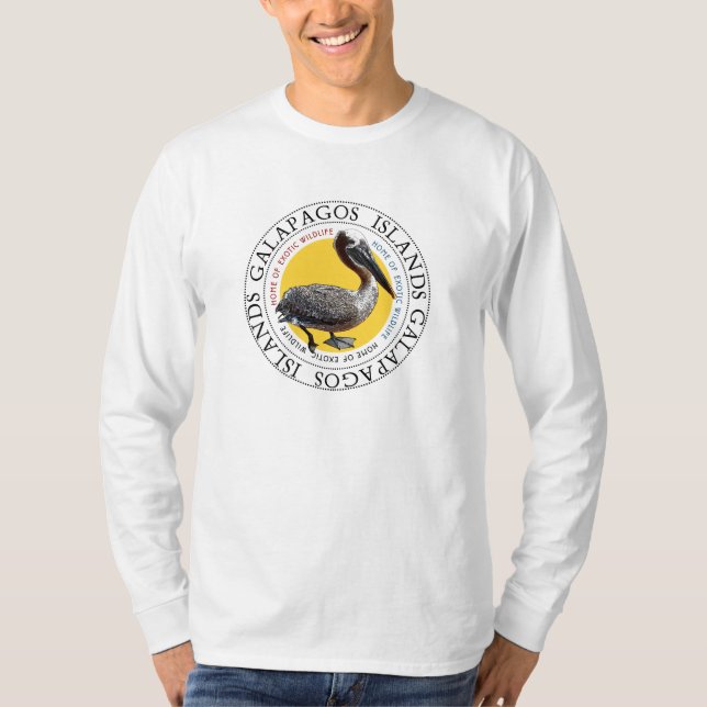 T-shirt Galapagos Îles Pélican (Devant)