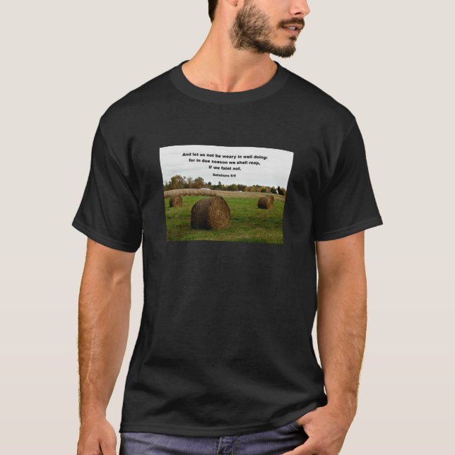 T-shirt Galations 6:9 Et ne nous lassons pas bien... (Devant)